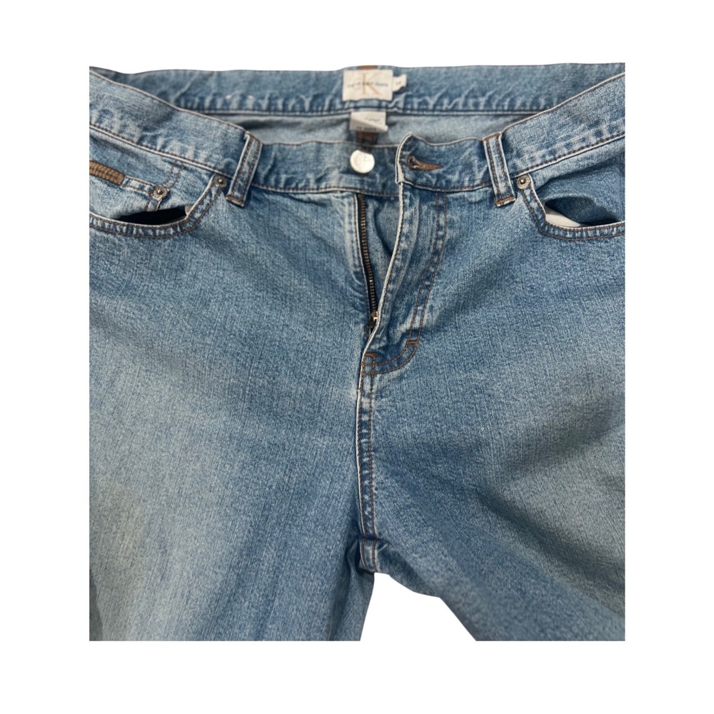 Calvin Klein Jeans Womens Medium Wash Bootcut Denim Pants Size 14 - Picture 7 of 8